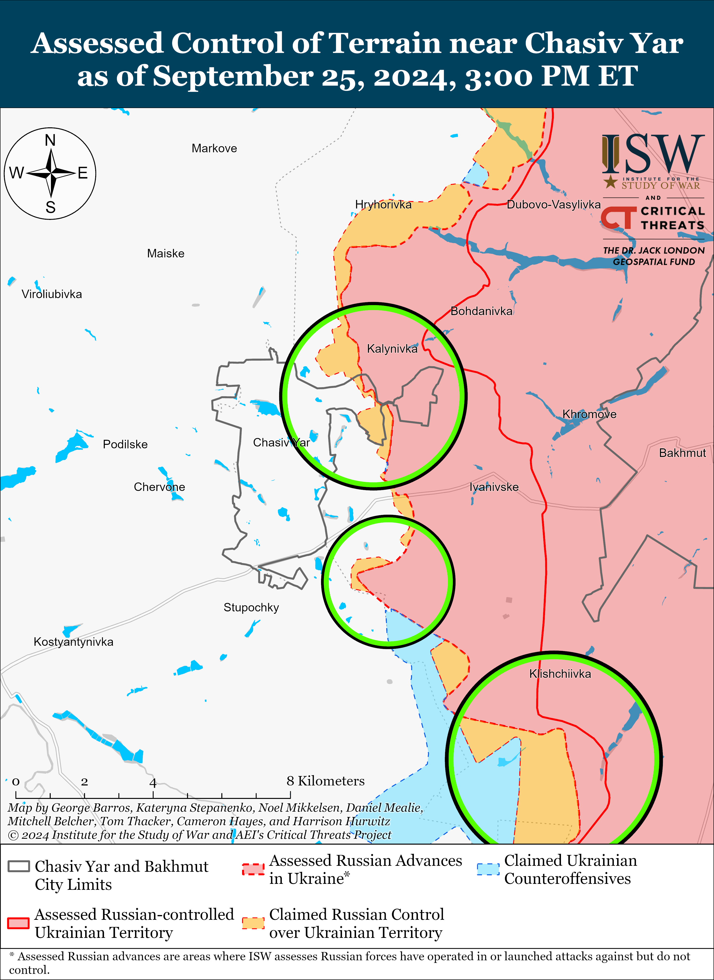 Карта боевых действий. Фото: understandingwar.org