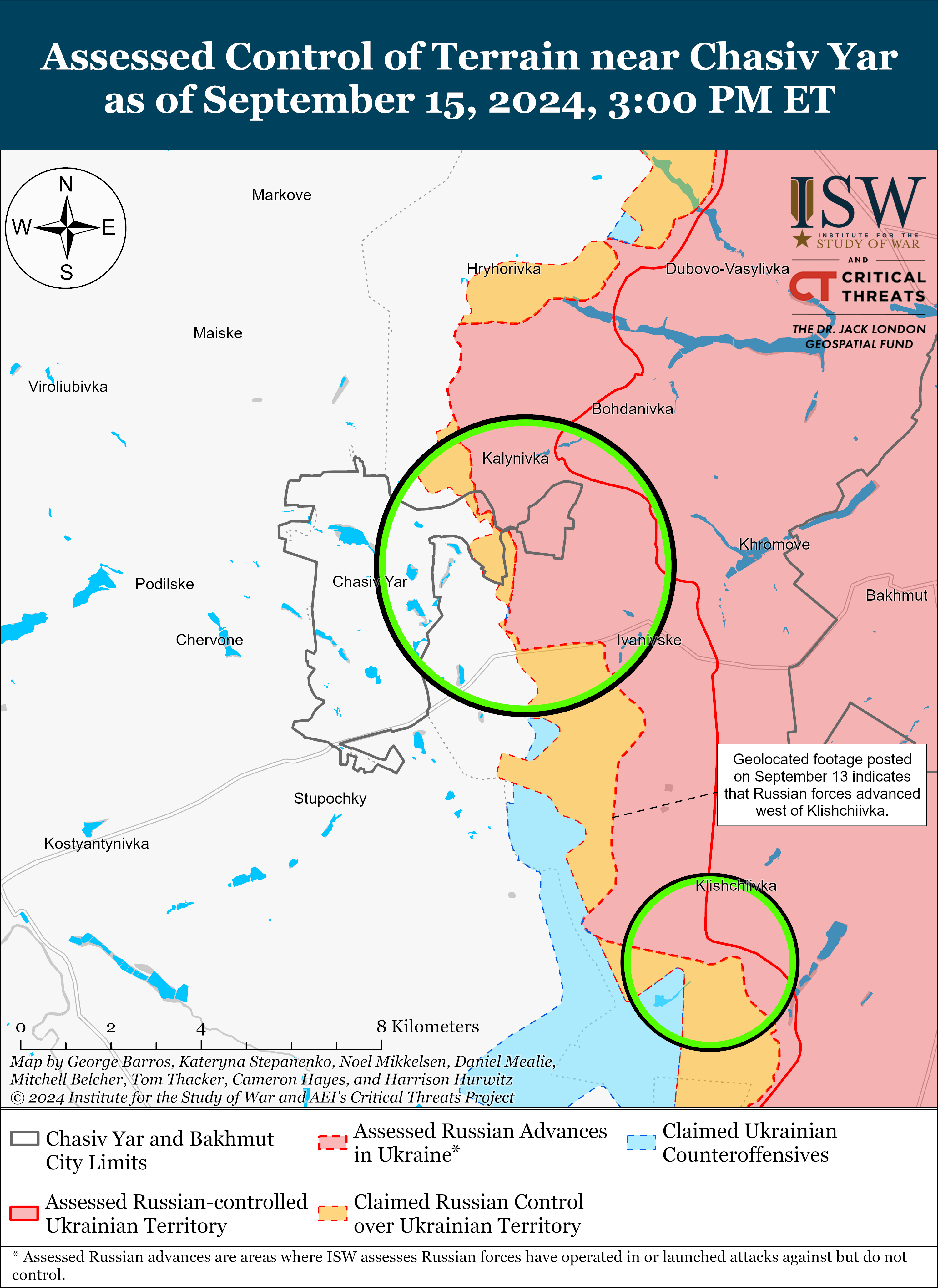  Карта бойових дій. Фото: understandingwar.org