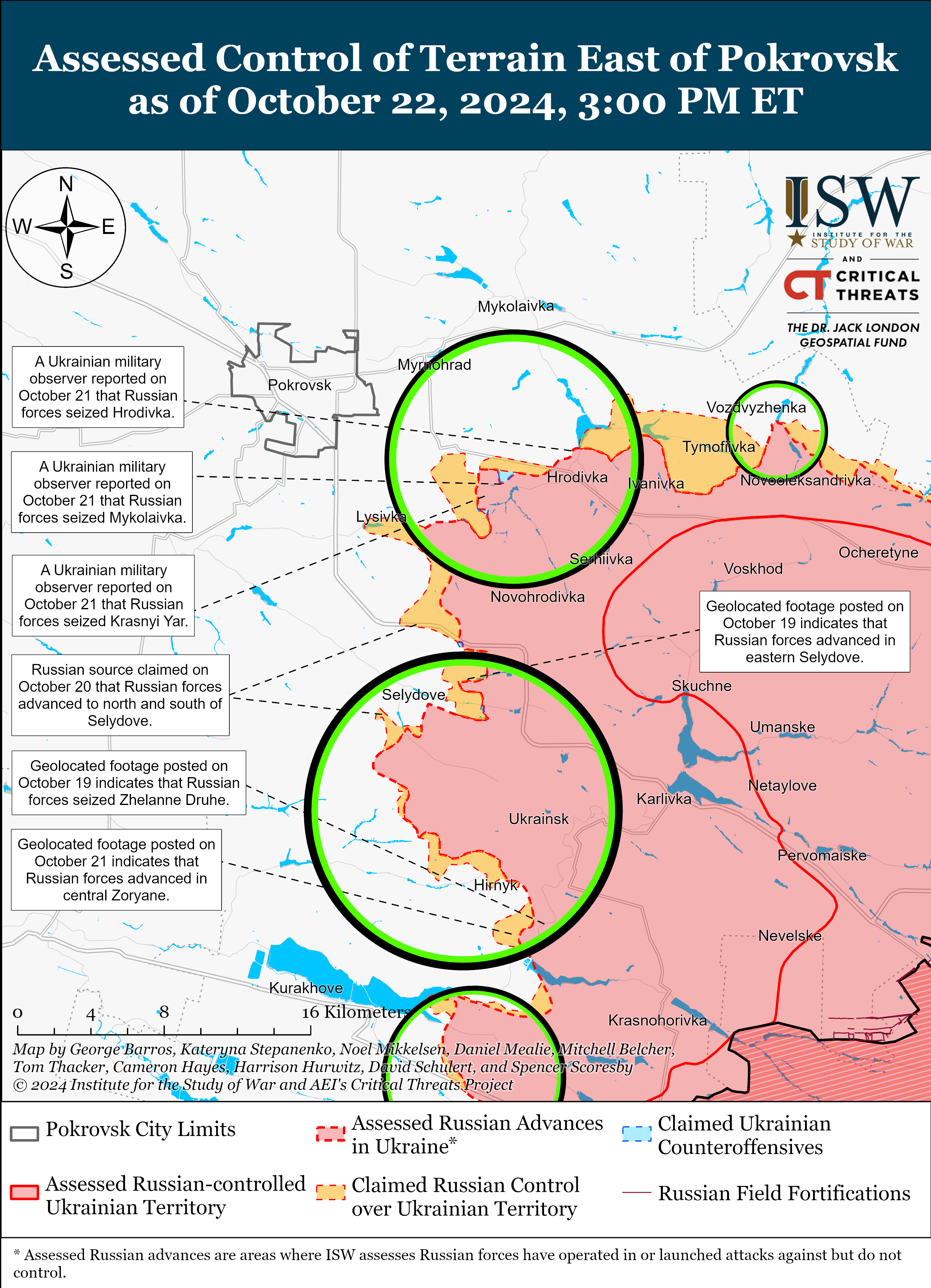 Карта боевых действий. Фото: understandingwar.org