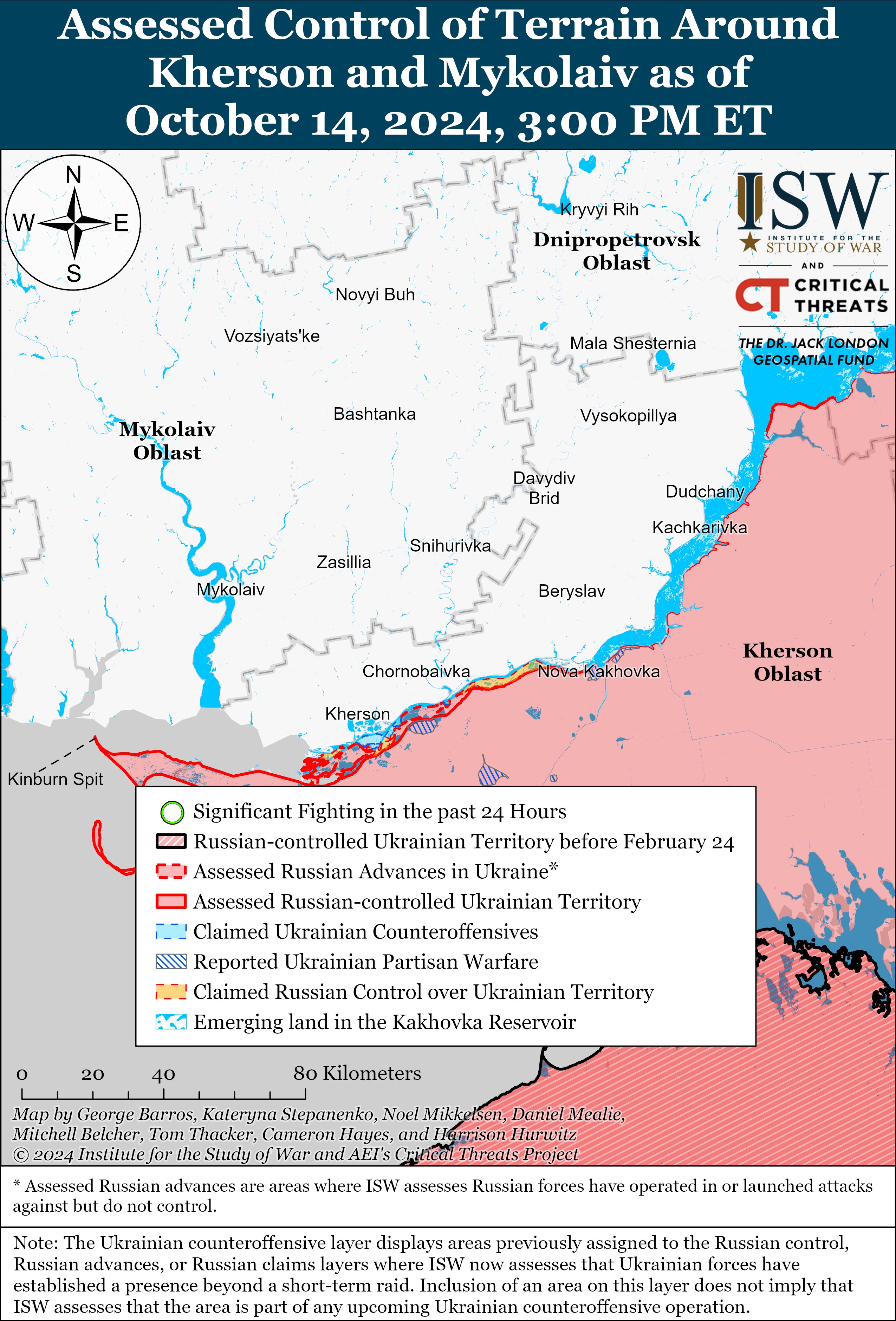 Карта боевых действий. Фото: understandingwar.org
