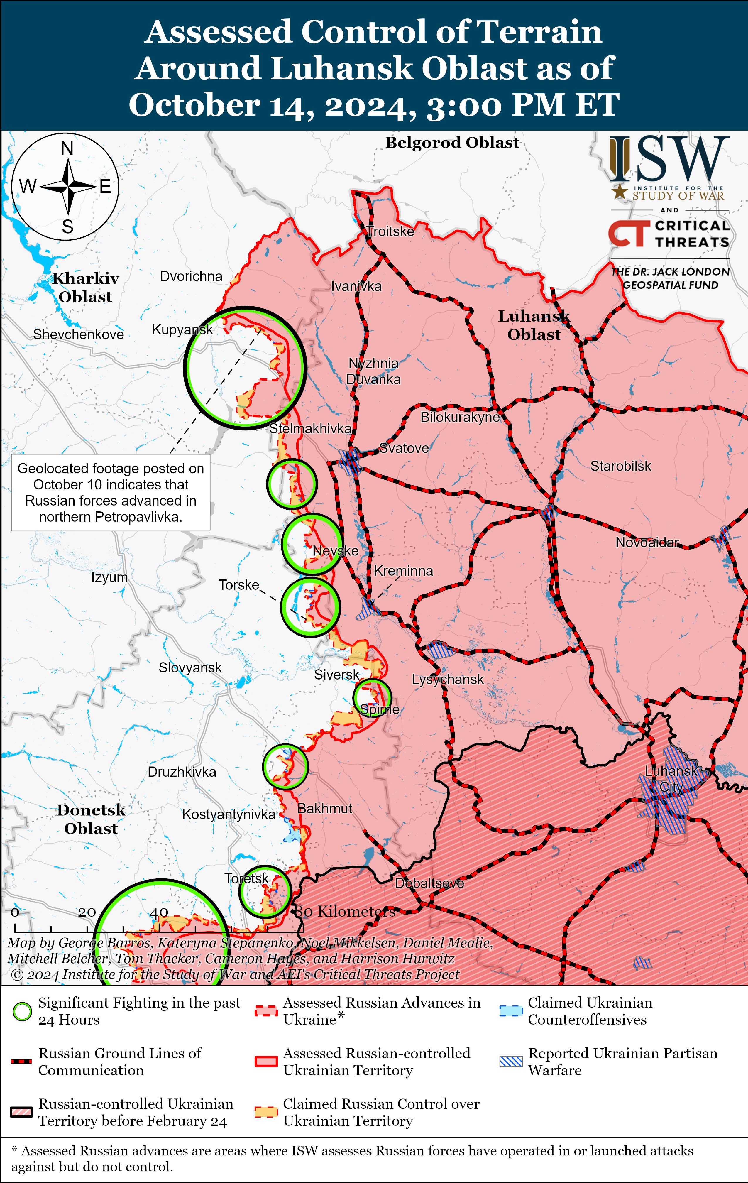 Карта боевых действий. Фото: understandingwar.org