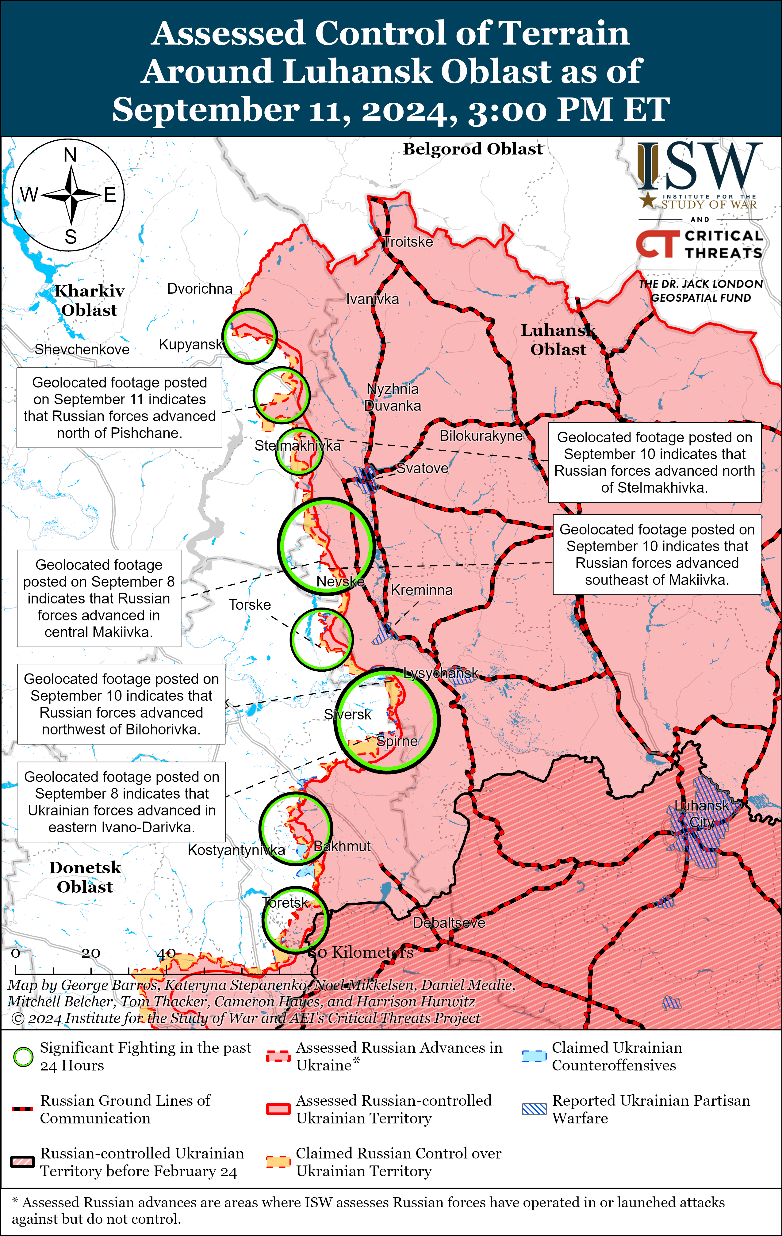 Карта бойових дій.