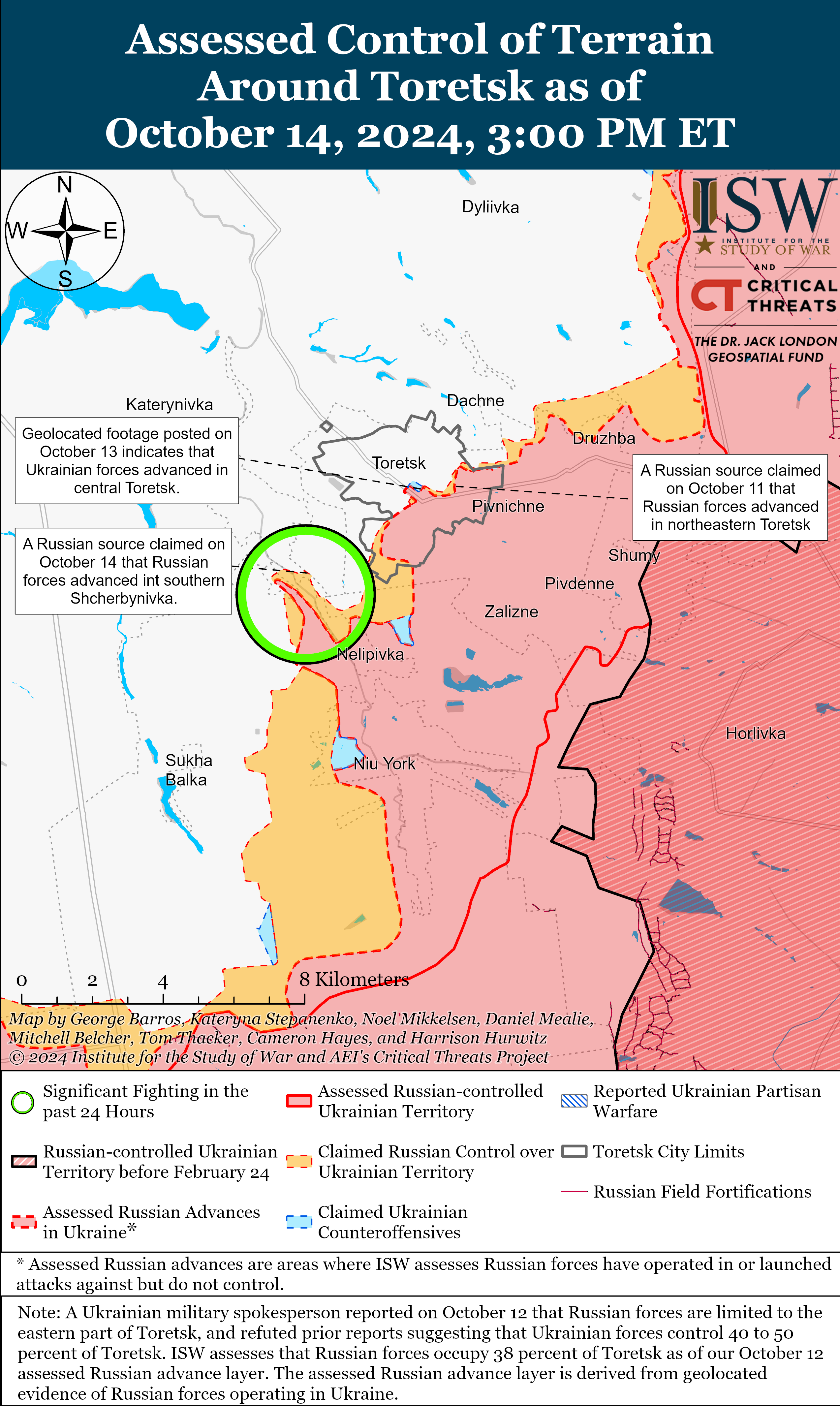 Карта боевых действий. Фото: understandingwar.org
