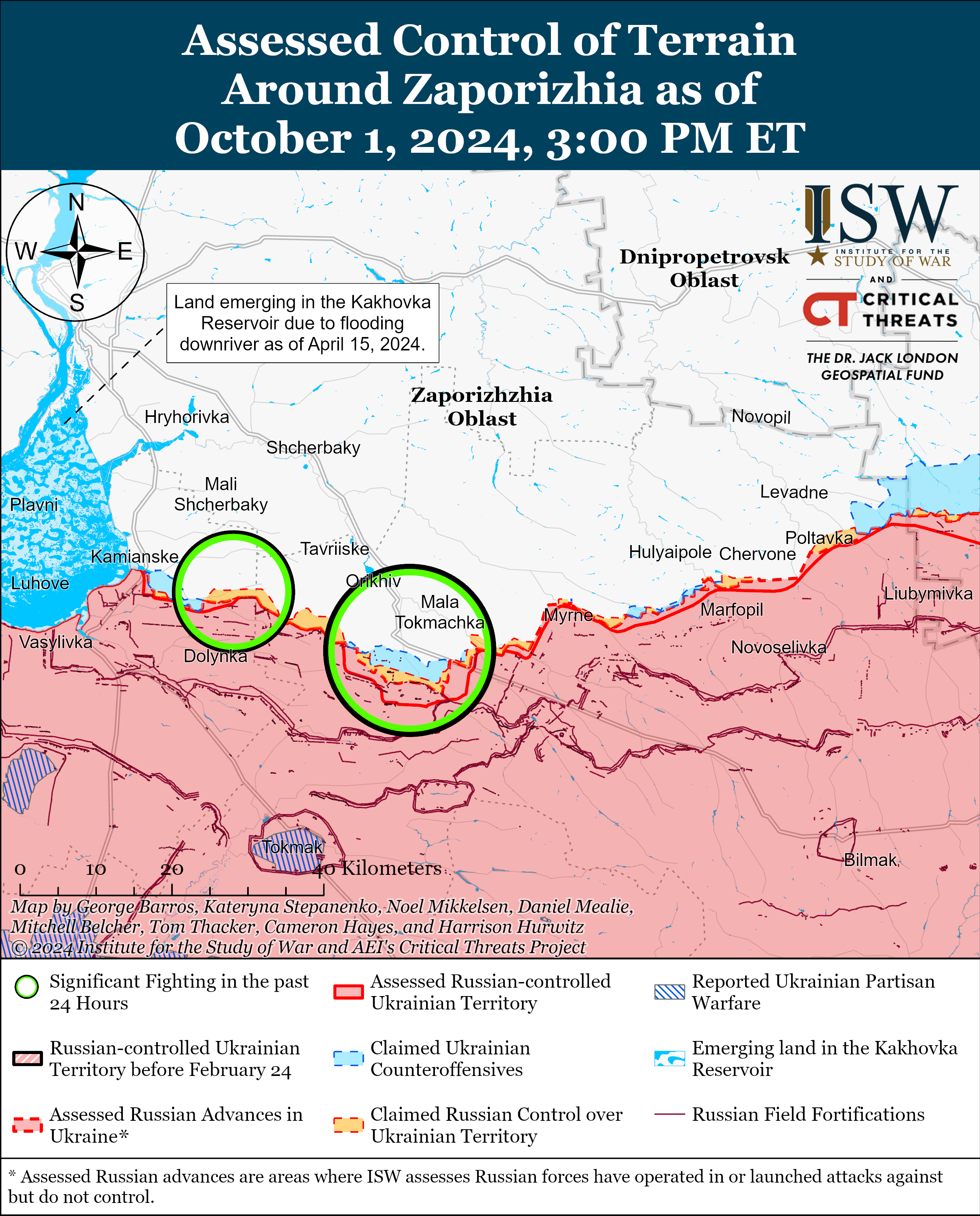 Карта боевых действий. Фото: understandingwar.org