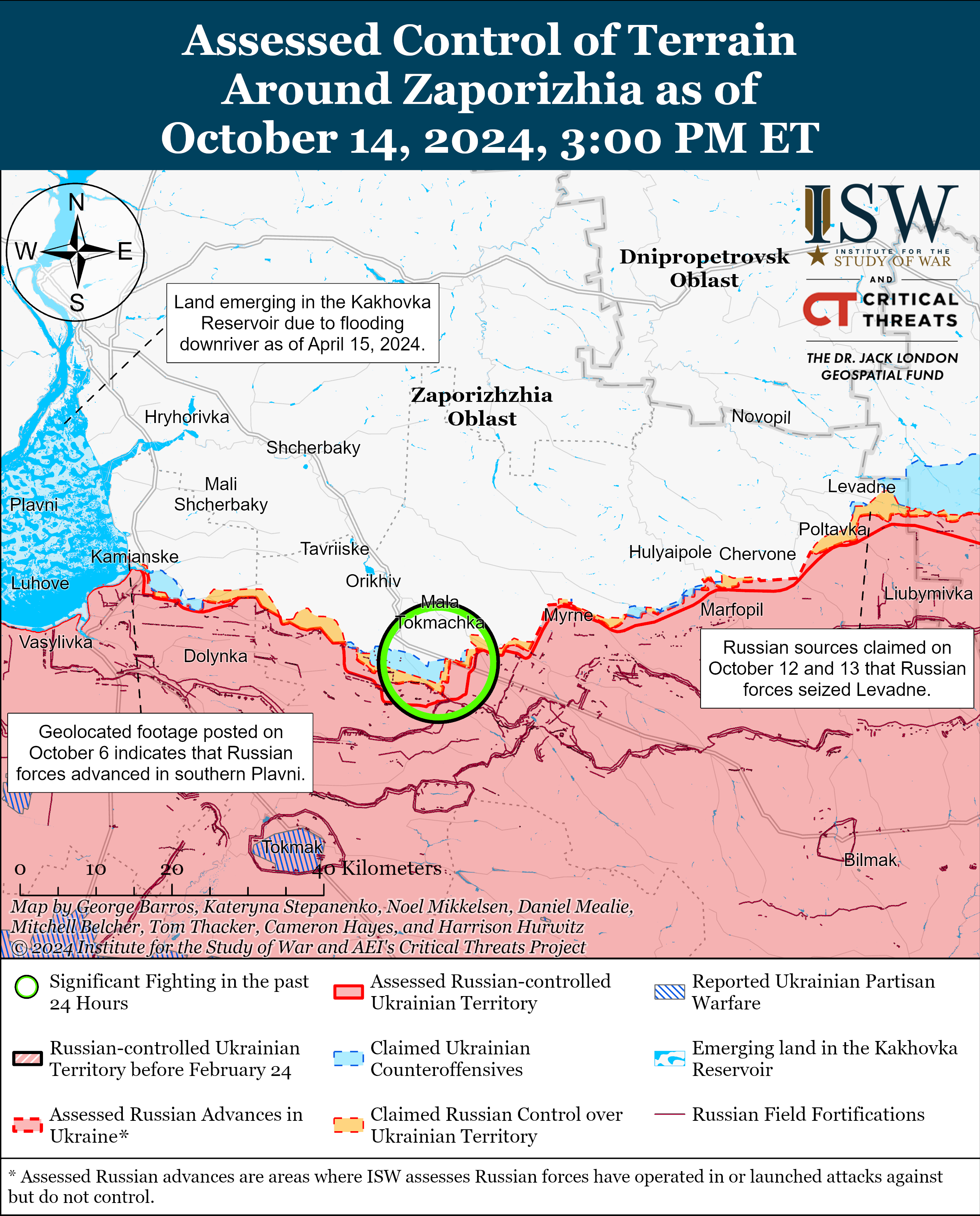 Карта боевых действий. Фото: understandingwar.org