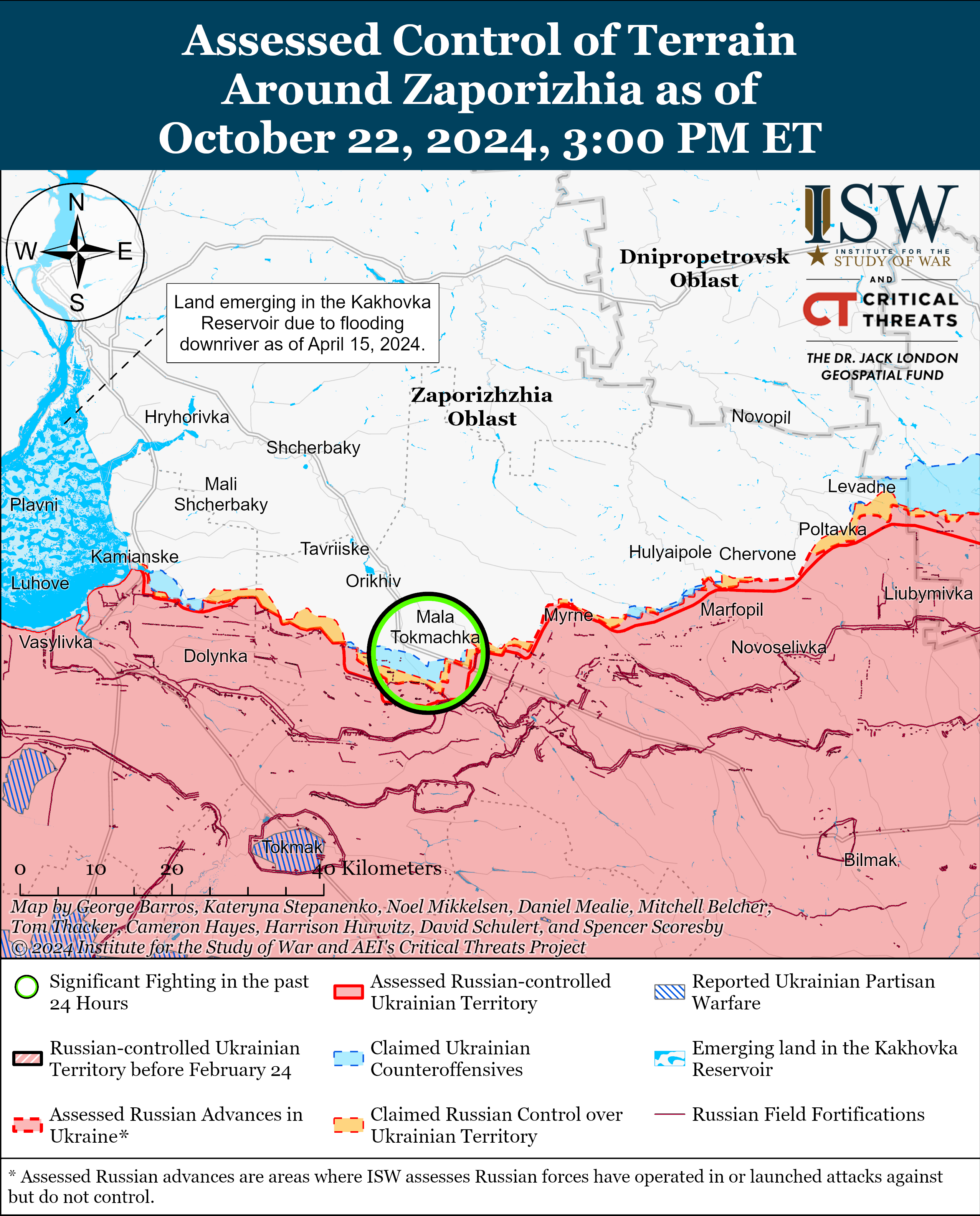 Карта боевых действий. Фото: understandingwar.org