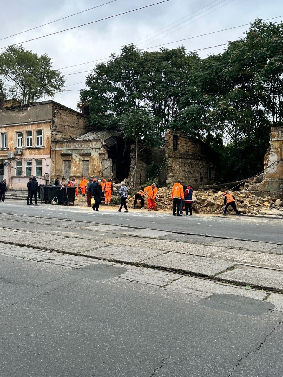 Дом, в котором произошел обвал.