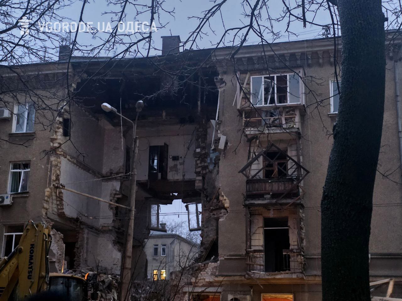 Будинок на вулиці Прохорівській після обстрілу.