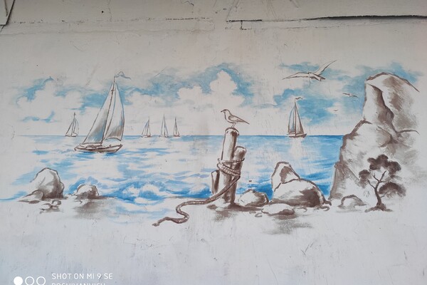 Море, чайки и Одесса: в Аркадии появились красивые рисунки фото 3