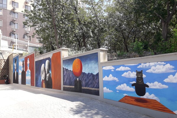 Копии известных картин: в Одессе разрисовали еще одну стену фото 6