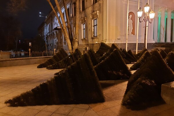 Установка елок, карусель и праздничная подсветка: в Одессе начали подготовку к Новому году фото 3