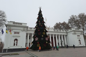 Красота: в Одессе установили главную елку города фото 3