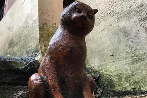 В Одессе установили скульптуру кота-редактора: он жил в издательстве фото 5