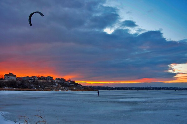 Зимний Сухой лиман на закате: смотри, как это красиво фото 12