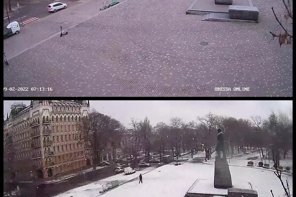 Сьогодні в Одесі спостерігали дивовижний світанок, але за годину пішов сніг фото 9