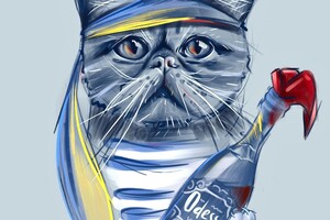Одесситка создает рисунки украинских котов-воинов  фото 5