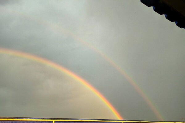 Первая в этом году: одесситы наблюдали двойную радугу фото 5
