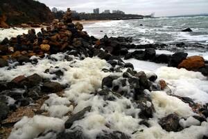Морское капучино: одесское побережье укрыла удивительная пена фото 4
