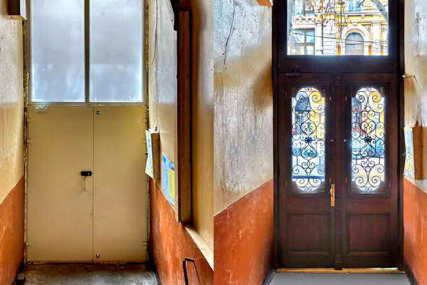 Одесситы сами восстановили дверь доходного дома Навроцкого фото 7