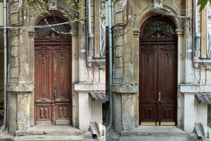 У центрі Одеси відреставрували ще одні історичні двері фото