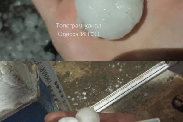 В Одесской области выпал град размером с яйцо фото 2