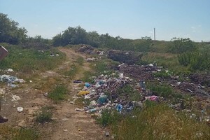 В Одесской области обнаружили незаконную свалку в карьере фото