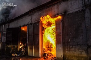 Масштабный пожар в Одесском районе: горел рынок &quot;7-й километр&quot; фото 12