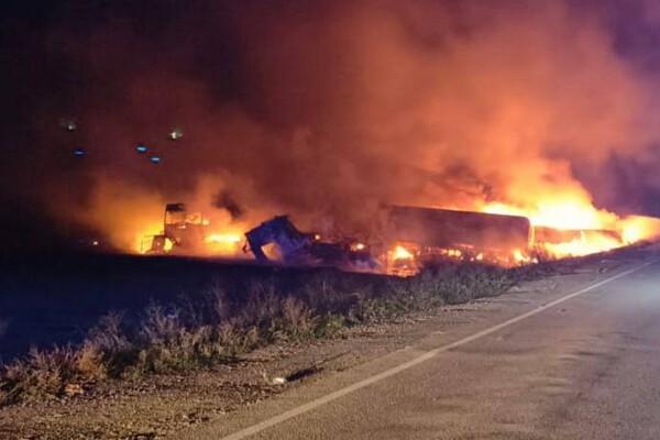 Ночной дроновый удар по Одесчине: горелая автостоянка, есть погибшие (обновлено) фото